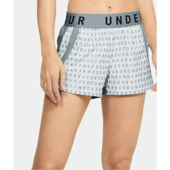 Under Armour Women’s Play Up Shorts 3.0 Loose Coupe Purple42 - Picture 2 of 9